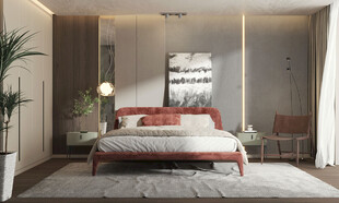 柜子硬装设计装修饰卧室软装现代