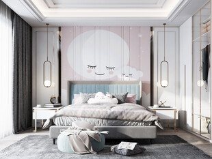 小空间次卧室室内设计现代简约风