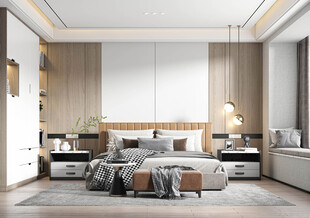 小空间次卧室室内设计现代简约风