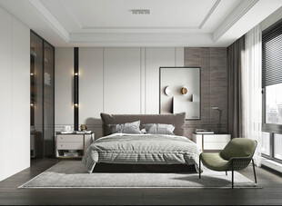 柜子硬装设计装修饰卧室软装现代