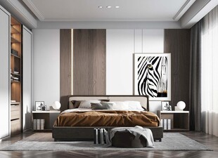 小空间次卧室室内设计现代简约风