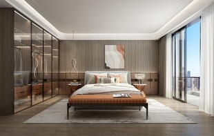 柜子硬装设计装修饰卧室软装现代