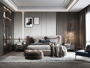 小空间次卧室室内设计现代简约风