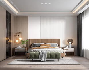 柜子硬装设计装修饰卧室软装现代