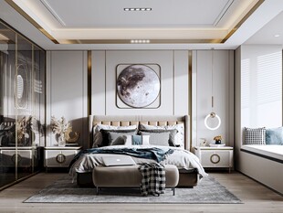小空间次卧室室内设计现代简约风