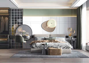 小空间次卧室室内设计现代简约风