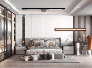 小空间次卧室室内设计现代简约风