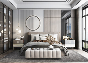 小空间次卧室室内设计现代简约风