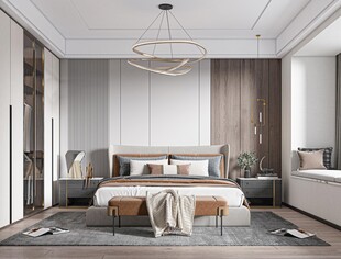 小空间次卧室室内设计现代简约风