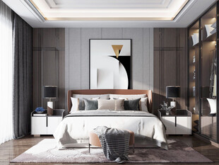 小空间次卧室室内设计现代简约风