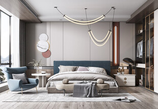 小空间次卧室室内设计现代简约风