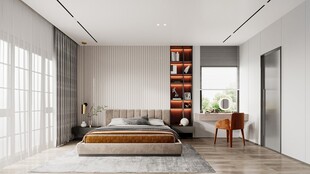 小空间次卧室室内设计现代简约风