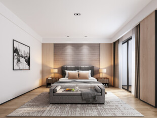 小空间次卧室室内设计现代简约风