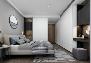 小空间次卧室室内设计现代简约风