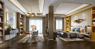 柜子硬装设计装修饰卧室软装现代