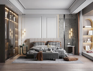 小空间次卧室室内设计现代简约风