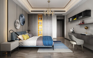 小空间次卧室室内设计现代简约风