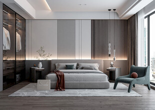 小空间次卧室室内设计现代简约风