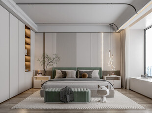 小空间次卧室室内设计现代简约风