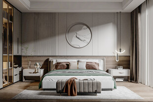 小空间次卧室室内设计现代简约风