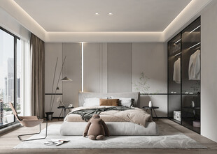 小空间次卧室室内设计现代简约风