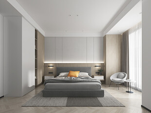 小空间次卧室室内设计现代简约风