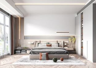 小空间次卧室室内设计现代简约风