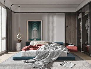 小空间次卧室室内设计现代简约风