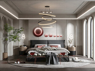 小空间次卧室室内设计现代简约风