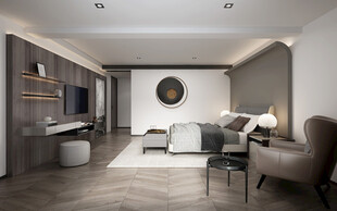 小空间次卧室室内设计现代简约风