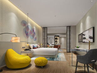 小空间次卧室室内设计现代简约风