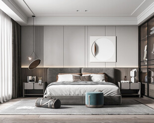 小空间次卧室室内设计现代简约风