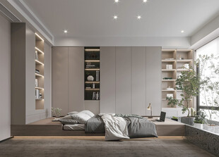 小空间次卧室室内设计现代简约风