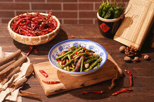 豆角烧茄子