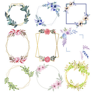 花卉框架素材