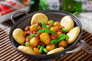 粗粮豆角炒肉