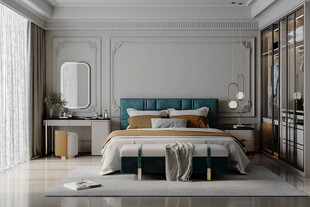 北美欧式卧室空间设计现代田园风