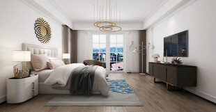 北美欧式卧室空间设计现代田园风