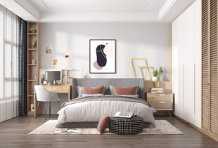 北欧式次卧室空间设计现代田园风