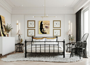 北欧式次卧室空间设计现代田园风