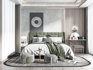 北欧式次卧室空间设计现代田园风