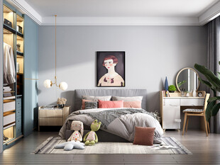 北欧式次卧室空间设计现代田园风