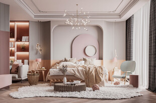 北欧式次卧室空间设计现代田园风