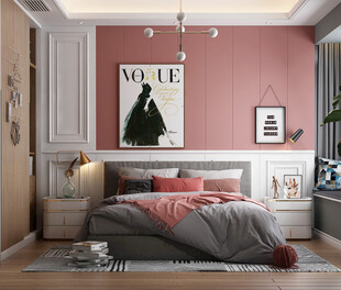 北欧式次卧室空间设计现代田园风