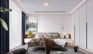 北欧式次卧室空间设计现代田园风