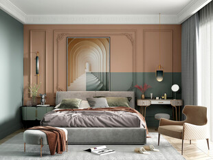 北欧式次卧室空间设计现代简约风