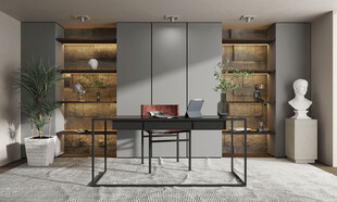 中式多功能书房北欧现代简约古风