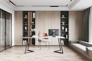 中式多功能书房北欧现代简约古风