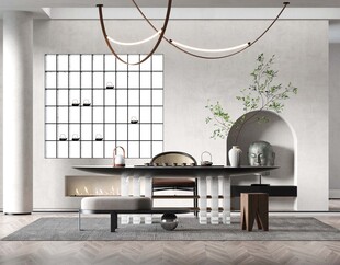 中式多功能书房北欧现代简约古风