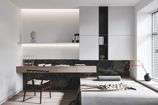 中式多功能书房北欧现代简约古风